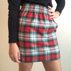 J. Crew Plaid Mini Skirt